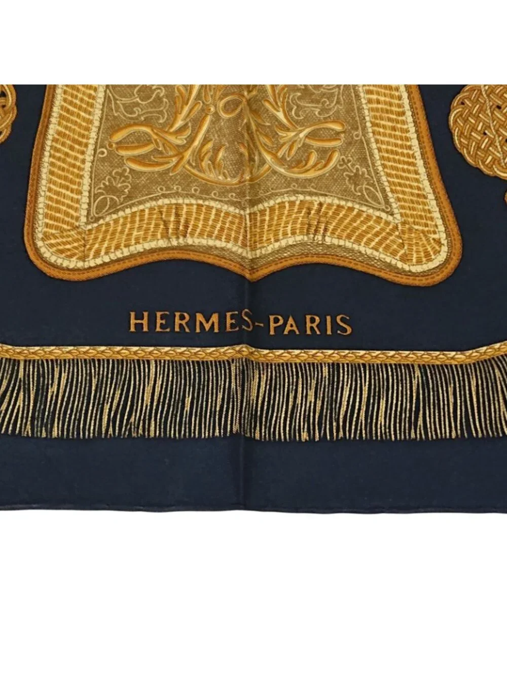 Hermes Carre 90 Poste de Cavalerie Post de Cava Roulis Silk Scarf